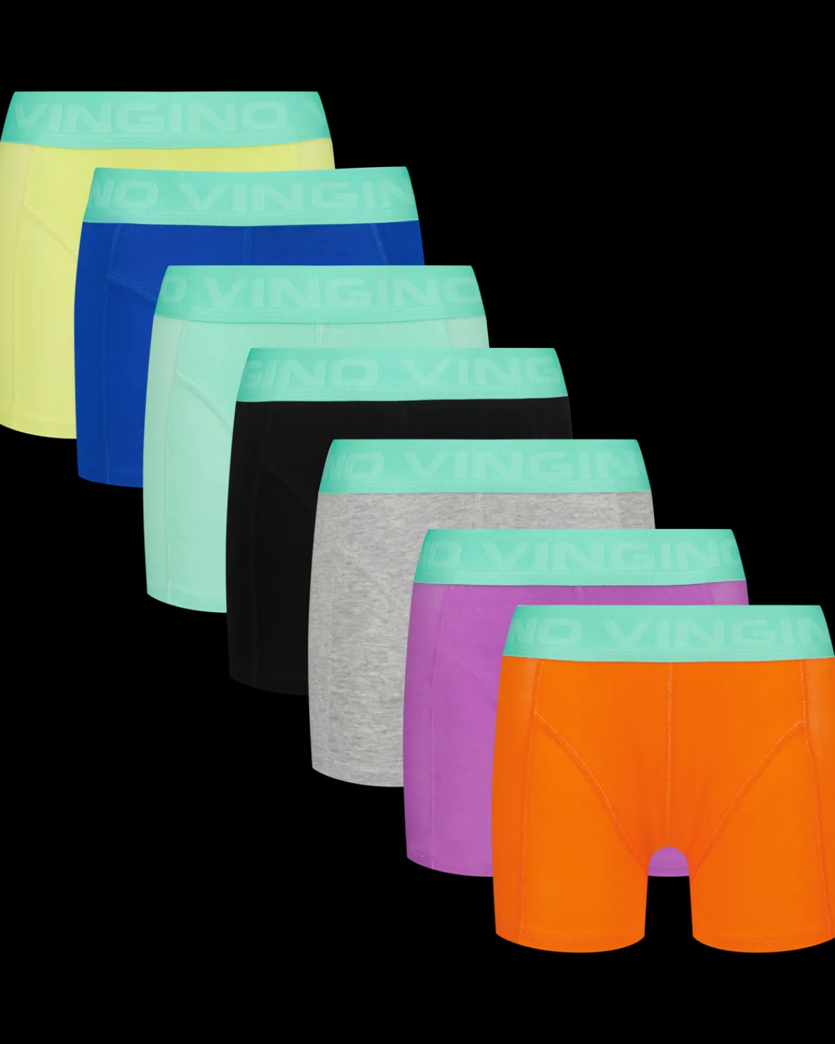 Vingino Boxer B251 fresh solid colors 7-pack< Ondergoed