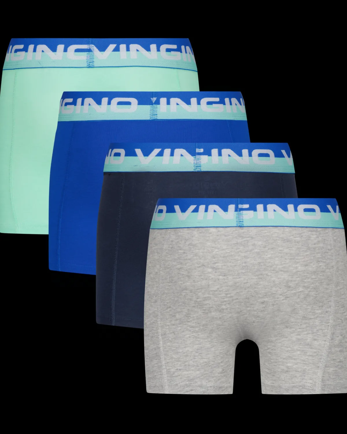Vingino Boxer B251 solid blue 4-pack< Ondergoed