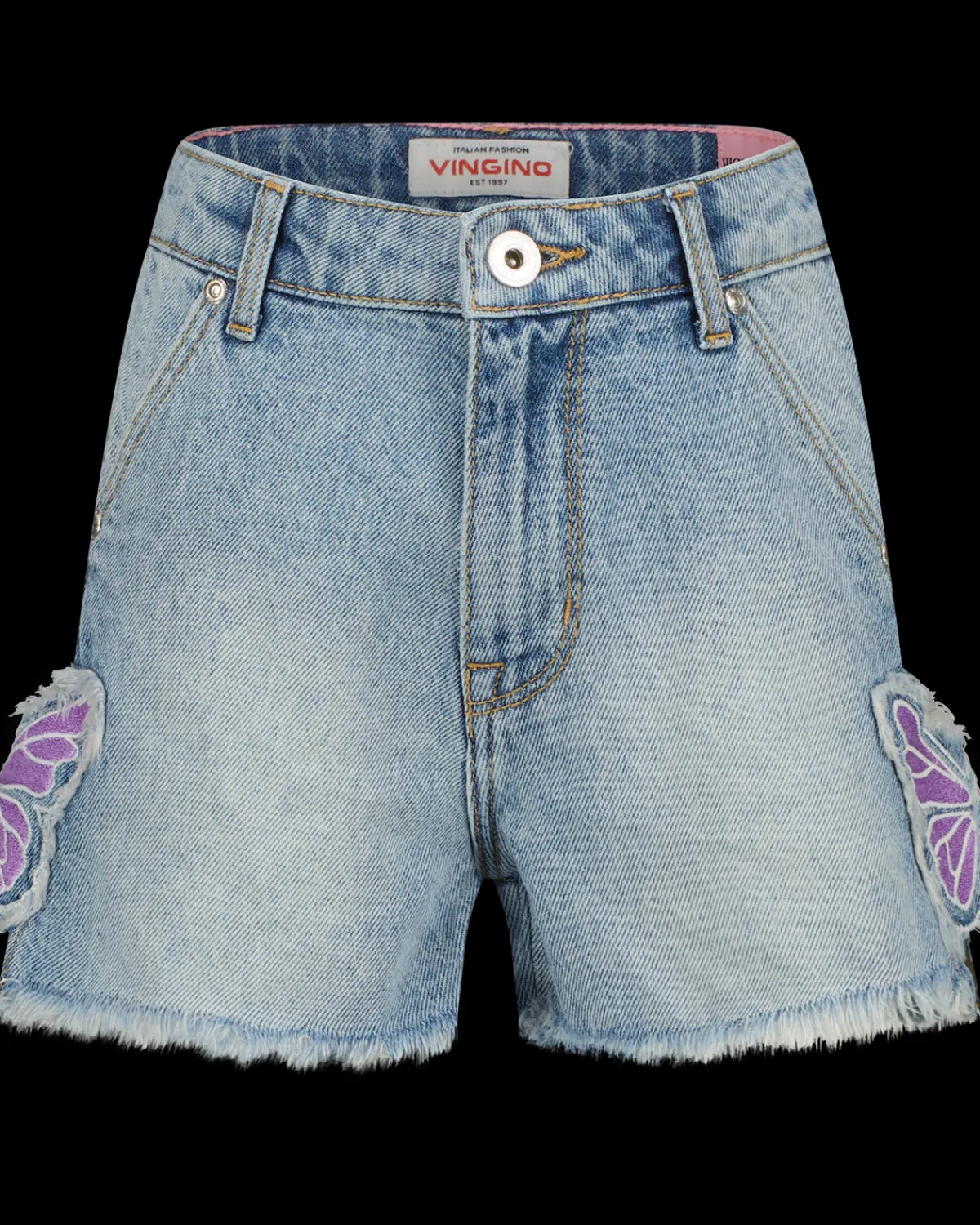 Vingino Denim Short high waist Dorien< Korte Broeken