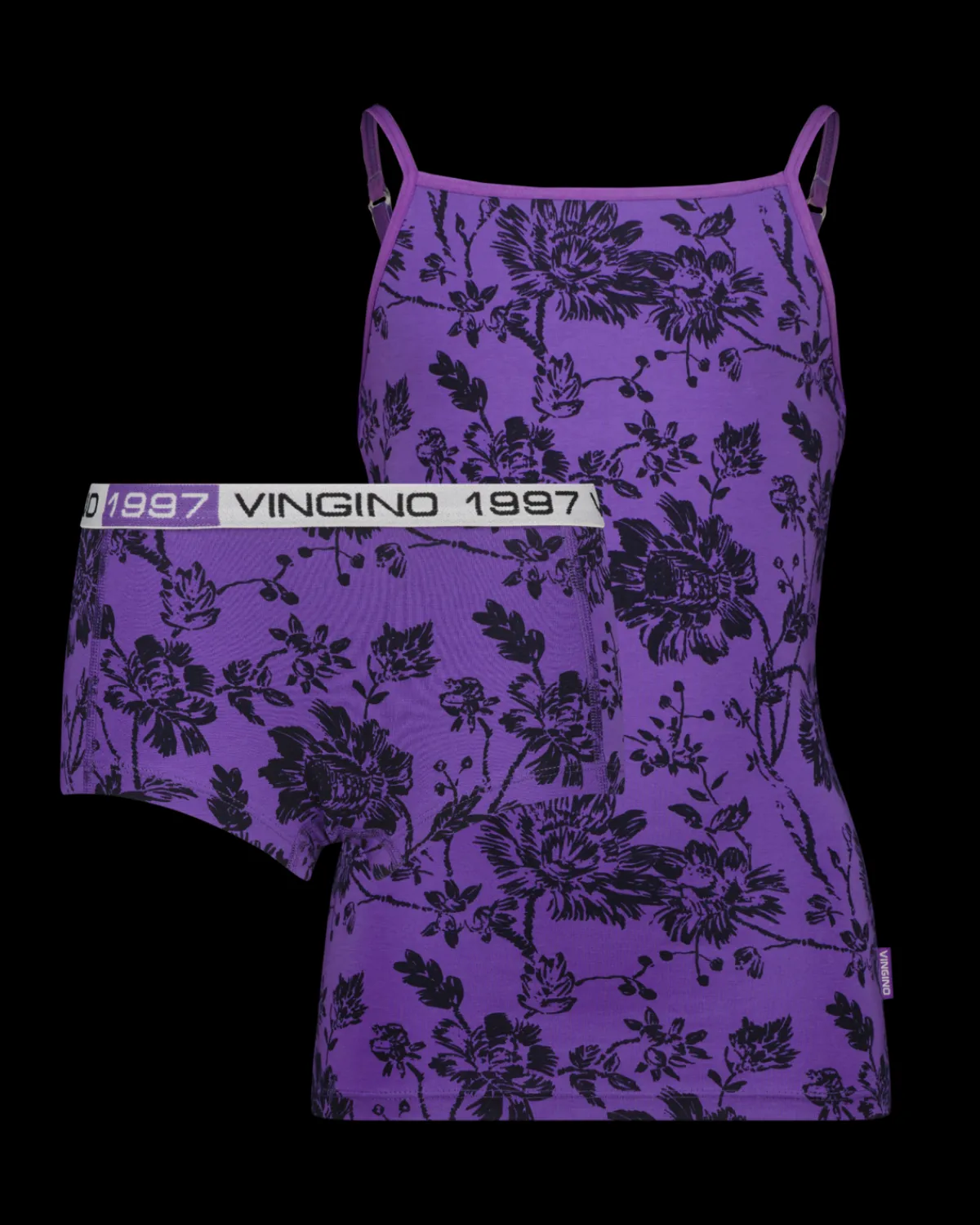 Vingino Hipster GO-24 Flower singlet set< Ondergoed