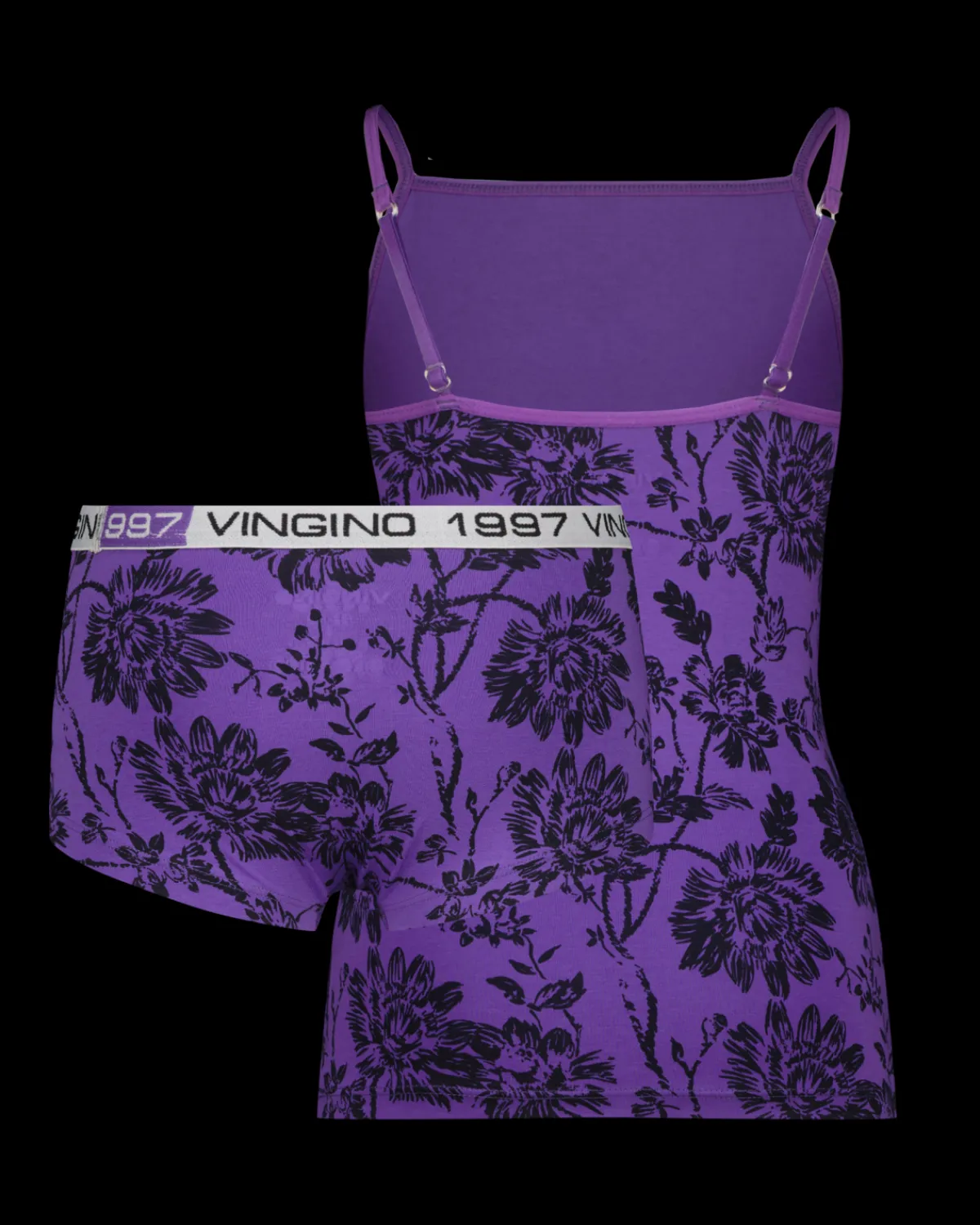 Vingino Hipster GO-24 Flower singlet set< Ondergoed