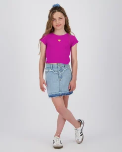 Vingino T-Shirt Basic-Crop Rib Tee< Shirts|T-Shirts & Tops